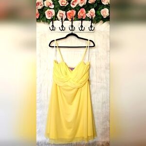 Sears Jolie Belle Lemon Draped Mini Dress